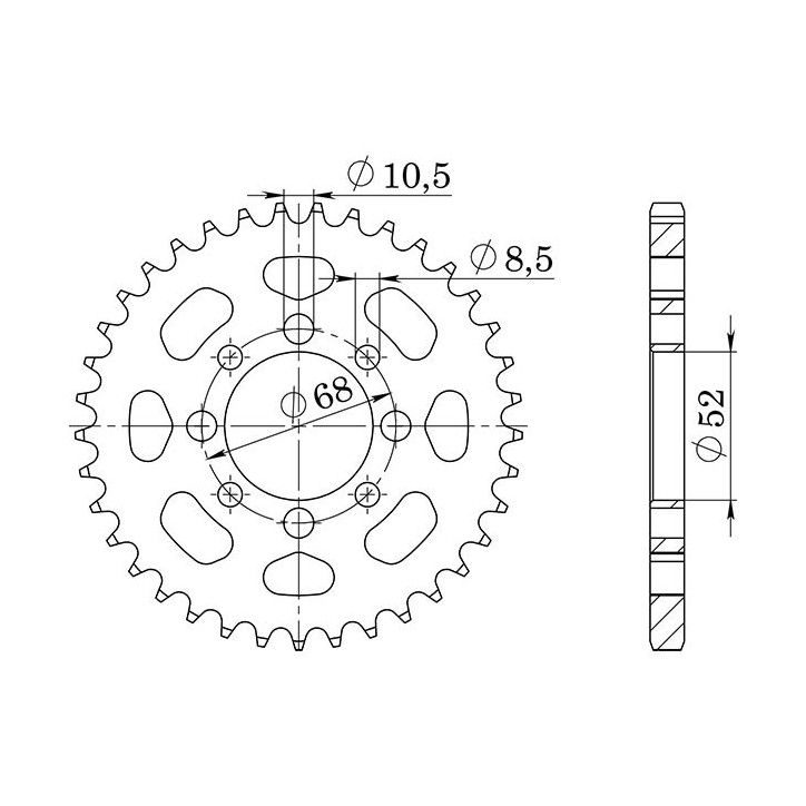 SGR CORONA S AC P420-D33 PARA KAWASAKI KLX 110 03/09