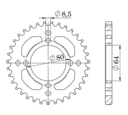 SGR CORONA S AC P420-D35 YAMAHA TT-R TT-RE 90 00-07