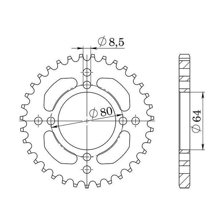 SGR CORONA S AC P420-D35 PARA YAMAHA TT-R/TT-RE 90 00-07