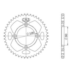 SGR CORONA S AC P420-D36 HONDA CRF F 70 04 12