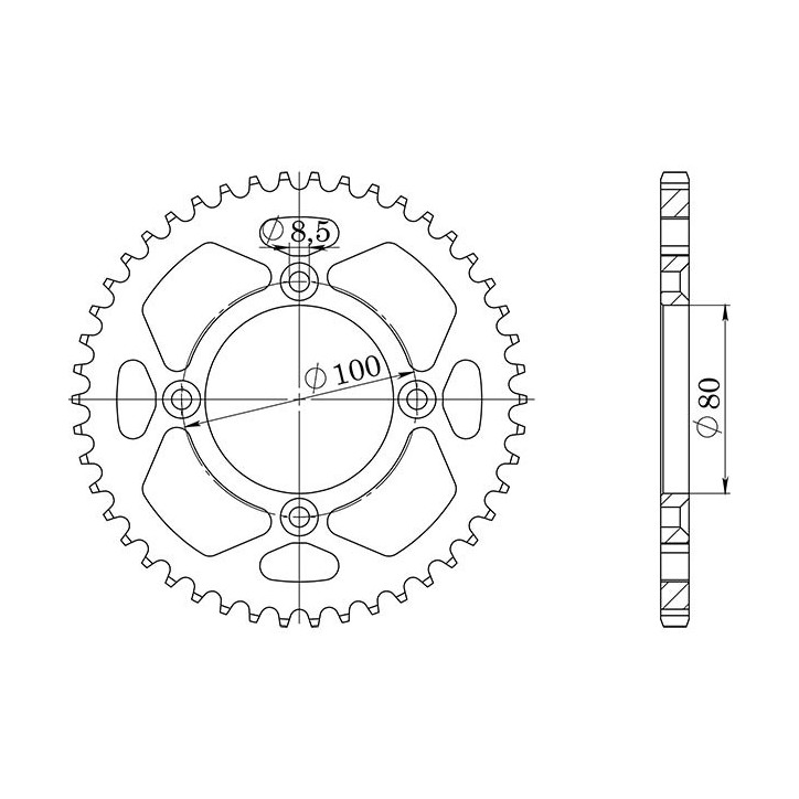 SGR CROWN S AC P420-D36 FOR HONDA CRF F 70 04/12