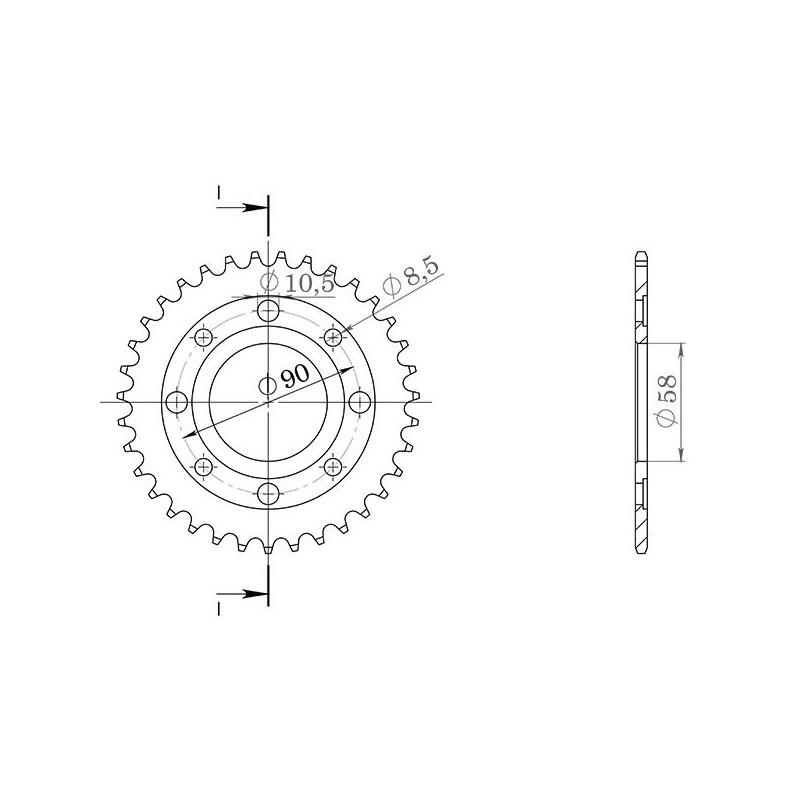 SGR COURONNE S AC P420-D37 HONDA CRF F 50 04-20