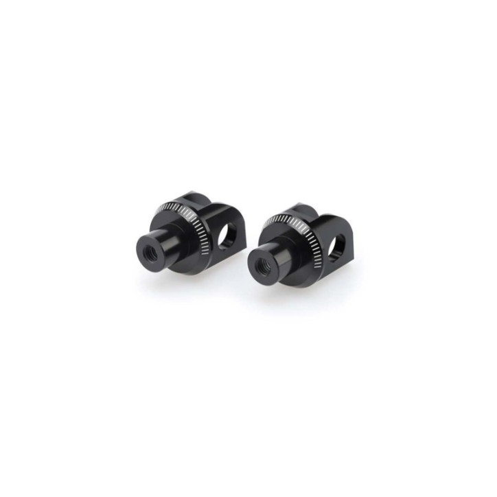 PUIG FOOTPEGS FIXED DRIVER ADAPTERS FOR KAWASAKI Z125 19-24 BLACK