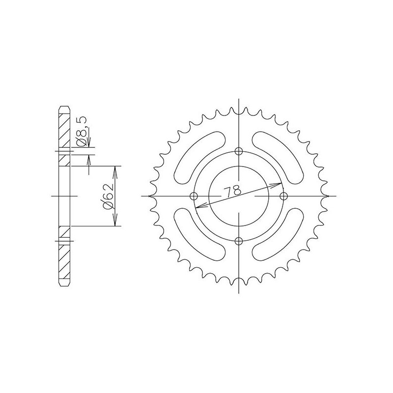 SGR COURONNE S AC P420-D37 KAWASAKI KSF 50 03 06