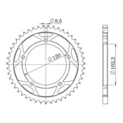 SGR CORONA S AC P420-D47 APRILIA RS EXTREMA REPLICA 50 99 05