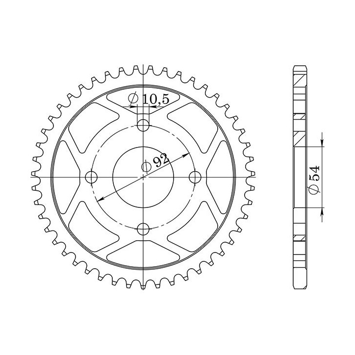 SGR COURONNE S AC P420-D47 POUR MBK