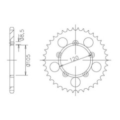 SGR COURONNE S AC P420-D51 APRILIA MX 50 04 05