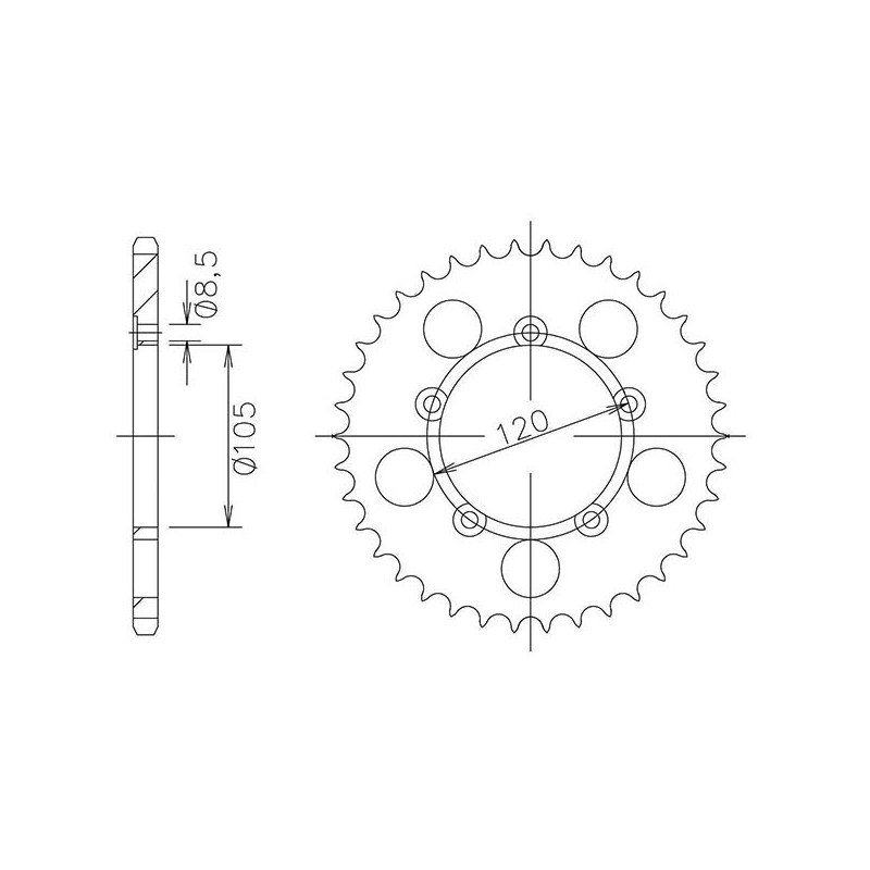 SGR CROWN S AC P420-D51 APRILIA MX 50 04 05