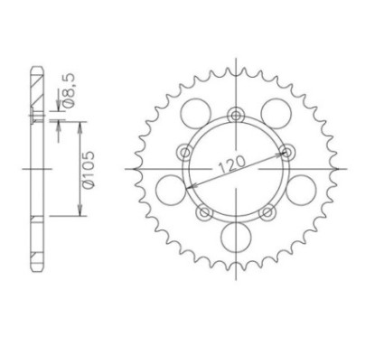 SGR COURONNE S AC P420-D51 APRILIA MX 50 04 05