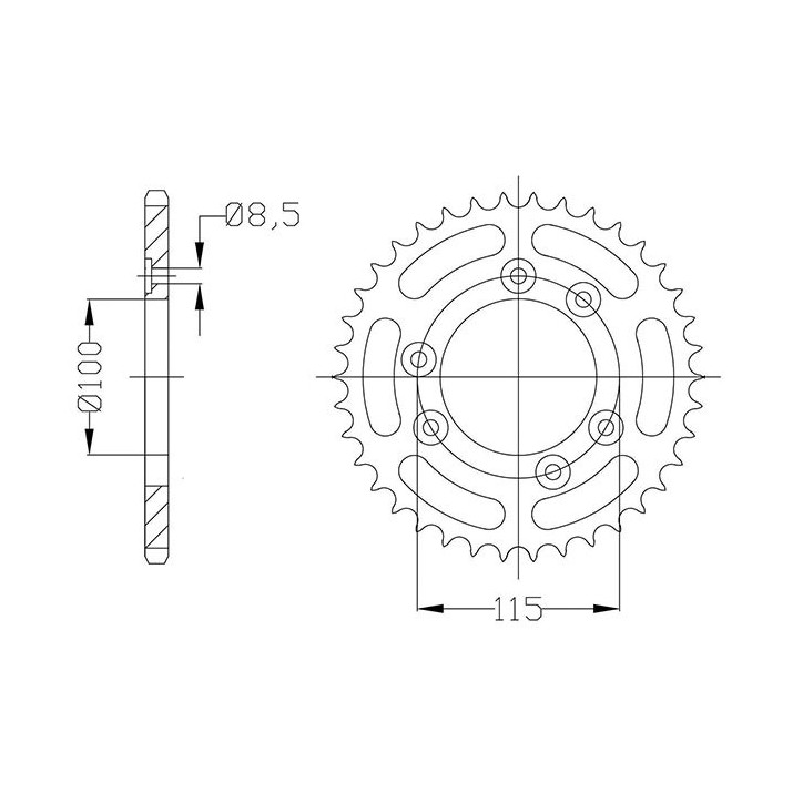 SGR CORONA S AC P420-D51 PARA BETA RR ENDURO 50 02-03