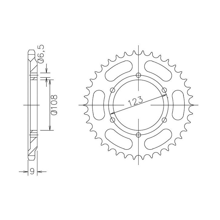 SGR CORONA S AC P420-D52 PARA SUZUKI DR-Z 110 01/02