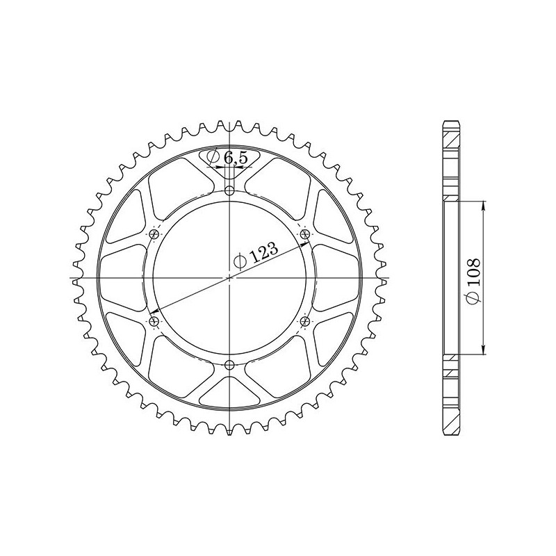 SGR CROWN S AC P420-D53 APRILIA RS4 50 11-18