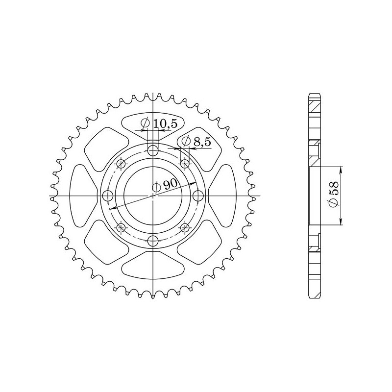 SGR CORONA S AC P428-D36 HONDA CG 125 98-01