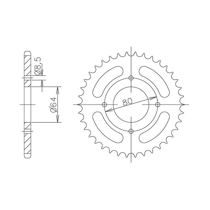 SGR CORONA S AC P428-D39 PARA SYM XS K 125 08/09