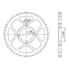 SGR CORONA S AC P428-D41 SUZUKI GN 125 94-98