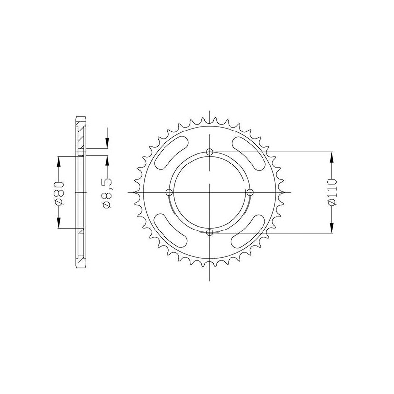 SGR CORONA S AC P428-D42 HONDA CBF 125 09 16