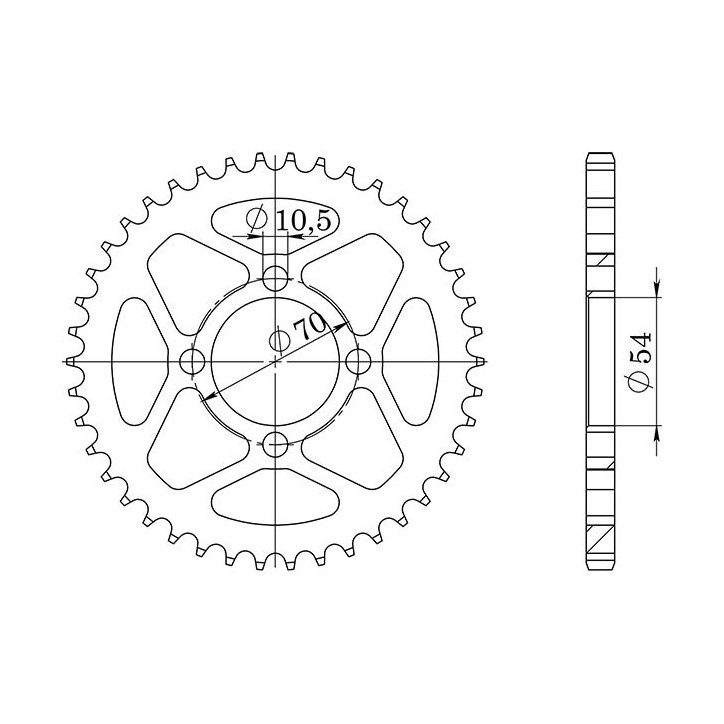 SGR CROWN S AC P428-D42 FOR HONDA CBR R 125 07-10