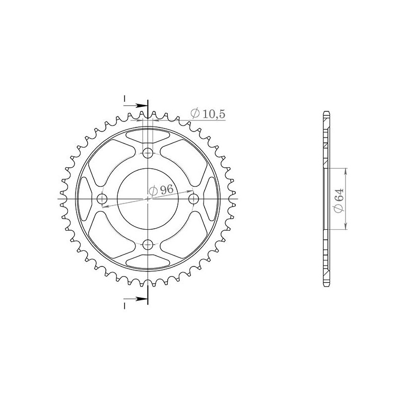 SGR COURONNE S AC P428-D44 HONDA CG 125 2006