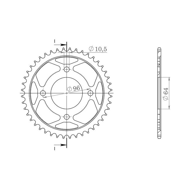 SGR CORONA S AC P428-D44 PARA HONDA CG 125 2006