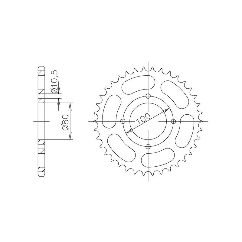 SGR COURONNE S AC P428-D45 SUZUKI GZ MARAUDER 125 98 11