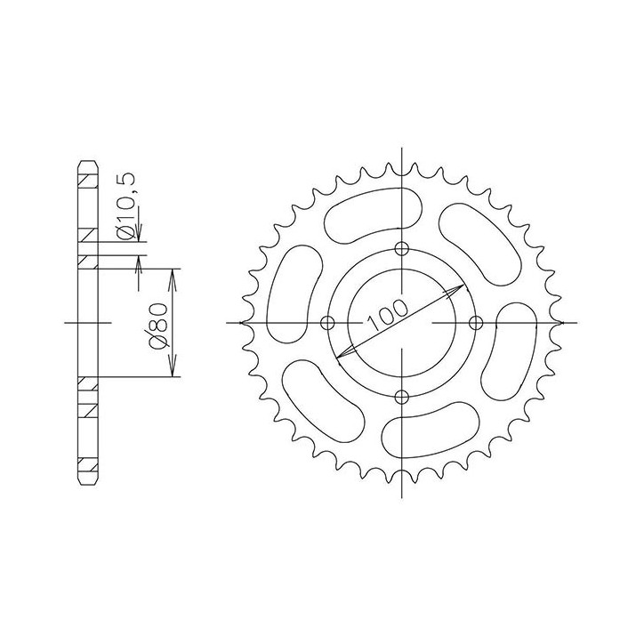 SGR CORONA S AC P428-D45 PARA SUZUKI GZ MARAUDER 125 98/11