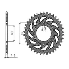 SGR CORONA S AC P428-D46 KAWASAKI BN ELIMINADOR 125 98-07