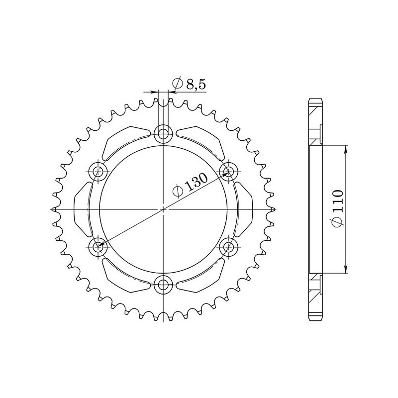 SGR COURONNE S AC P428-D46 YAMAHA TZR R 125 94 96