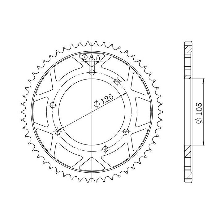 SGR CORONA S AC P428-D48 PARA DERBI SENDA R 4T 125 2004