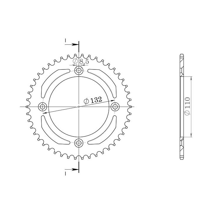 SGR CROWN S AC P428-D49 FOR GAS GAS MC 19/16 85 21/24