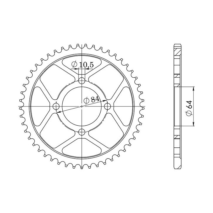 SGR CORONA S AC P428-D49 PARA SUZUKI RV VAN VAN 125 07/16