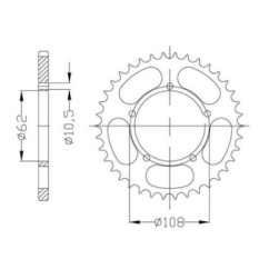 SGR CORONA S AC P428-D50 GILERA SC 125 2006