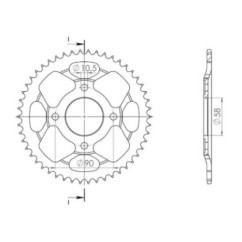 SGR COURONNE S AC P428-D50 HONDA CLR CITY FLY 125 98-00