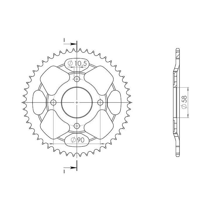 SGR CORONA S AC P428-D50 PARA HONDA CLR CITY FLY 125 98-00