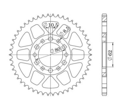 SGR CORONA S AC P428-D50 YAMAHA TW TW R-S 125 98 01