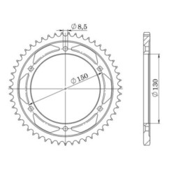 SGR CORONA S AC P428-D51 HONDA XLR 125 1998