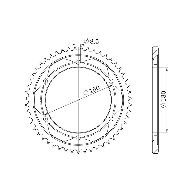 SGR COURONNE S AC P428-D51 HONDA XLR 125 1998