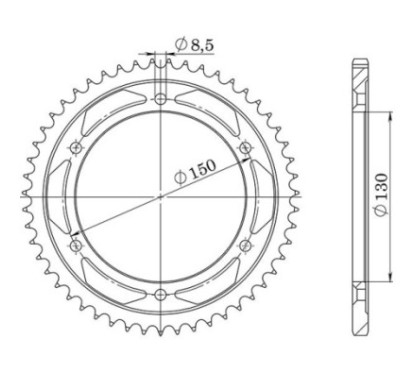 SGR CORONA S AC P428-D51 HONDA XLR 125 1998