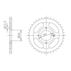 SGR CROWN S AC P428-D53 HONDA MTX R 125 85-86