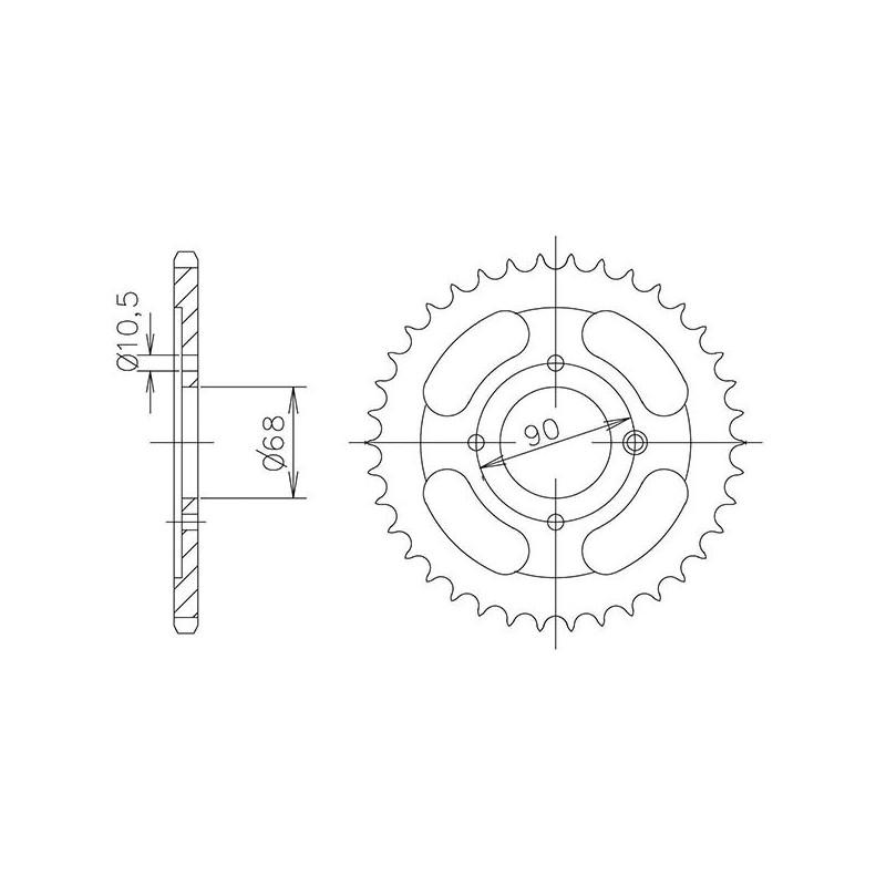 SGR CORONA S AC P428-D53 HONDA MTX R 125 85-86