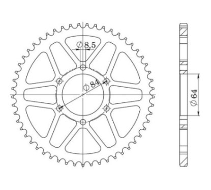 SGR CORONA S AC P428-D53 SUZUKI DR SE 125 94 00