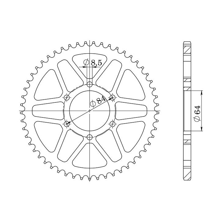 SGR CORONA S AC P428-D53 PARA SUZUKI DR SE 125 94/00