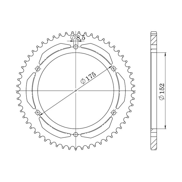 SGR CORONA S AC P428-D53 PARA YAMAHA WR R 125 09/13