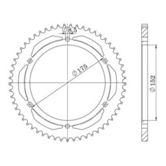 SGR COURONNE S AC P428-D53 YAMAHA WR