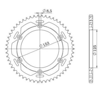 SGR CORONA S AC P428-D54 HONDA XR L 125 03 10