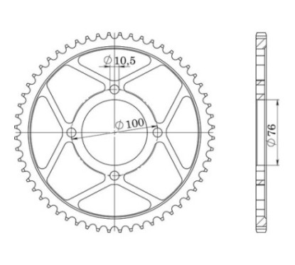 SGR COURONNE S AC P428-D56 SUZUKI VL INTRUDER LC 125 00 07