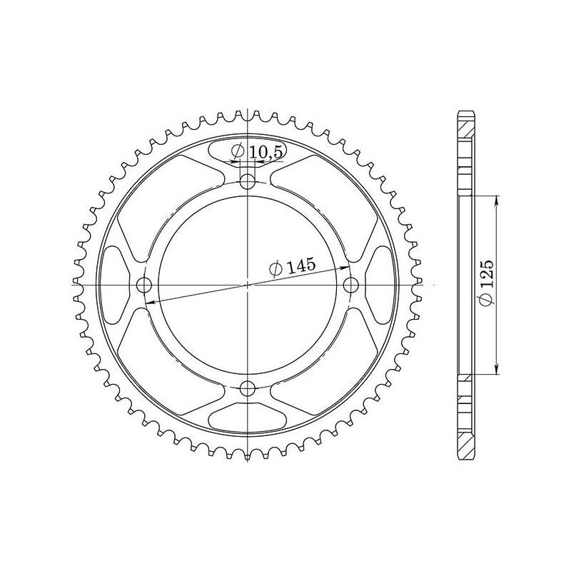 SGR CORONA S AC P428-D56 YAMAHA XVS DRAGSTAR 250 01 04