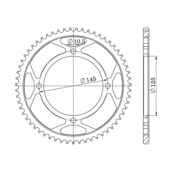 SGR CROWN S AC P428-D56 FOR YAMAHA XVS DRAGSTAR 250 01/04