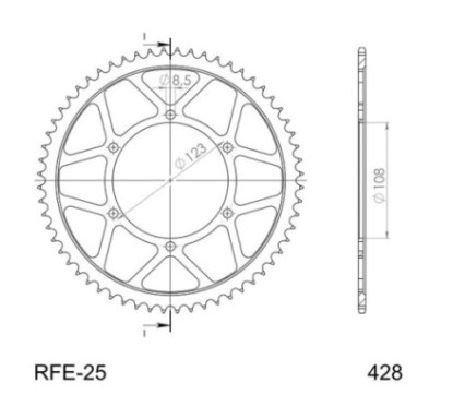 SGR COURONNE S AC P428-D60 APRILIA RS4 125 11 16