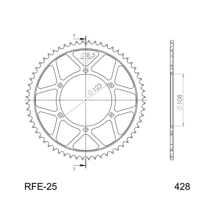 SGR CROWN S AC P428-D60 FOR APRILIA RS4 125 11/16