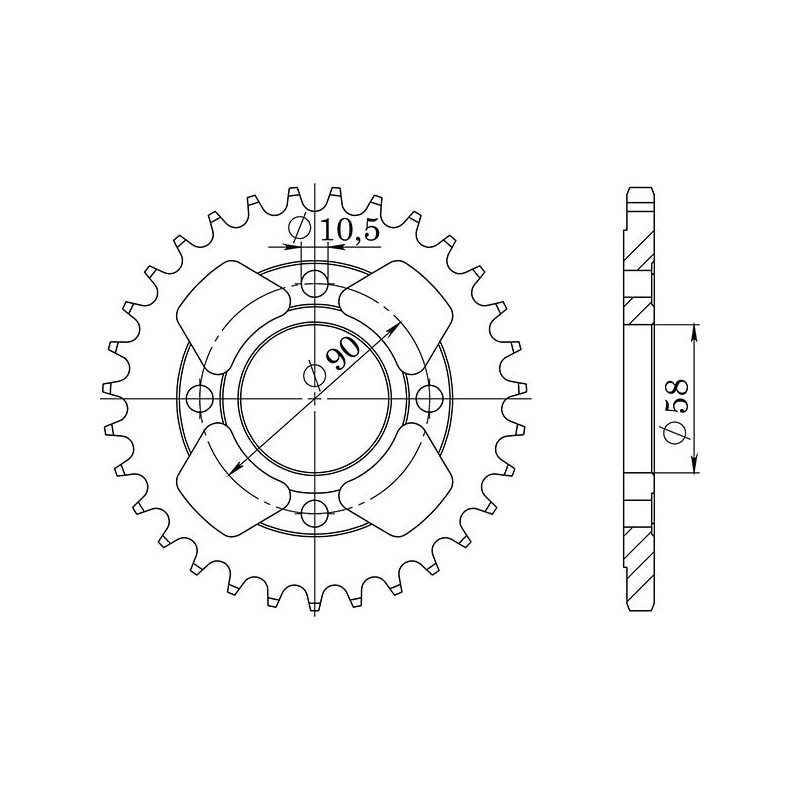 SGR CORONA S AC P520-D31 HONDA CB TWO FIFTY 250 92 02